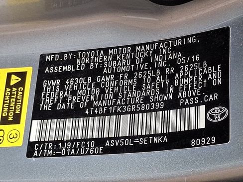 Used 2016 Toyota Camry LE FWD image 25