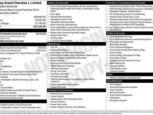Used 2024 Jeep Grand Cherokee L Limited w/ Black Appearance Package AWD/4WD image 33