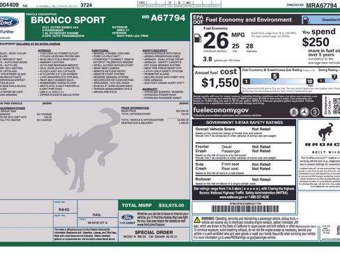 Certified 2021 Ford Bronco Sport Outer Banks image 4