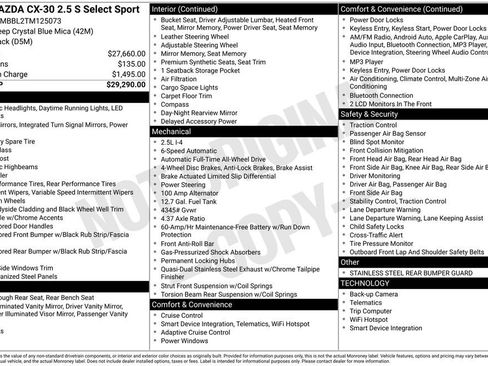 New 2026 MAZDA CX-30 AWD 2.5 S w/ Select Sport Pkg image 4