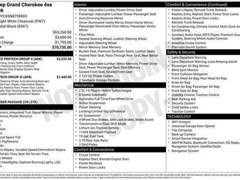 Certified 2022 Jeep Grand Cherokee Trailhawk w/ Advanced Protech Group II image 40
