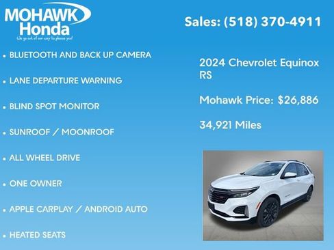 Used 2024 Chevrolet Equinox RS w/ RS Leather Package image 7
