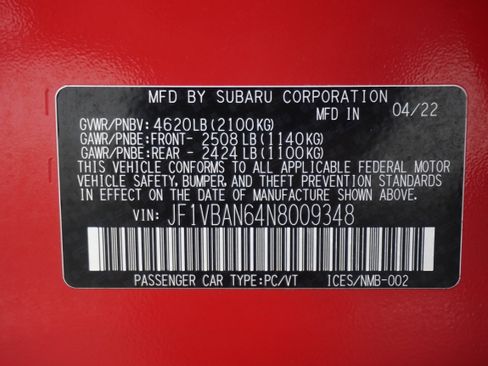 Used 2022 Subaru WRX Limited AWD/4WD image 31