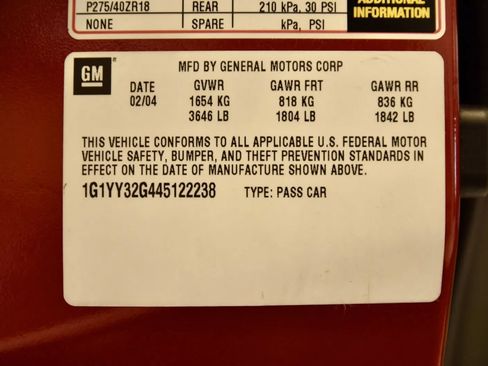 Used 2004 Chevrolet Corvette Convertible w/ Preferred Equipment Group RWD image 30