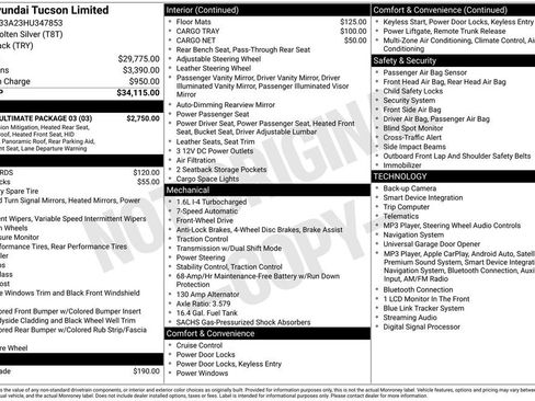 Used 2017 Hyundai Tucson Limited w/ Limited Ultimate Package 03 FWD image 13