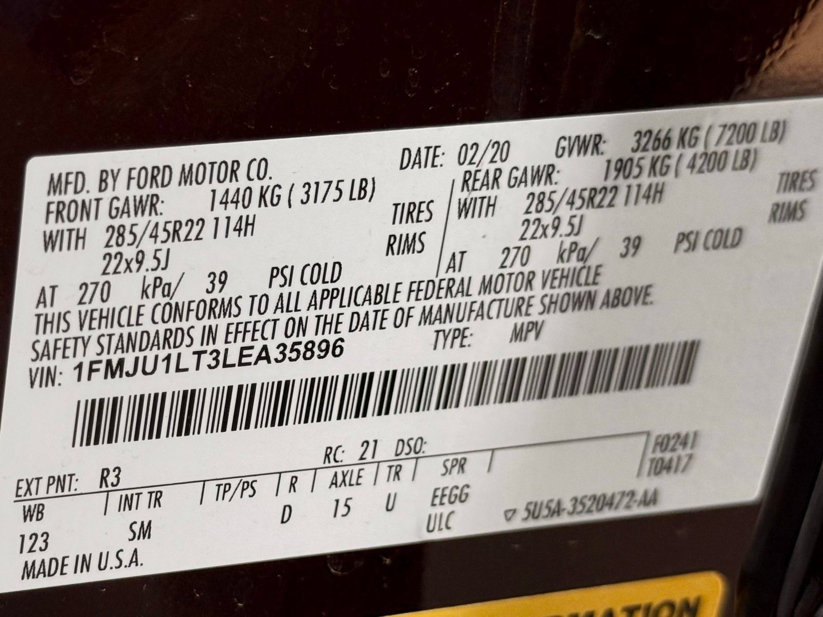 Used 2020 Ford Expedition Platinum RWD image 56