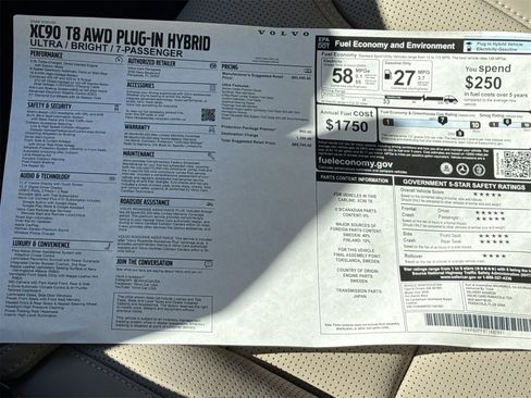 New 2026 Volvo XC90 T8 Ultra w/ Protection Package Premier image 35