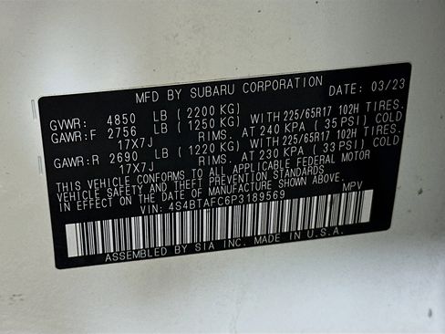 Used 2023 Subaru Outback Premium image 12