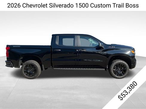 New 2026 Chevrolet Silverado 1500 Custom Trail Boss w/ Midnight Edition AWD/4WD image 2