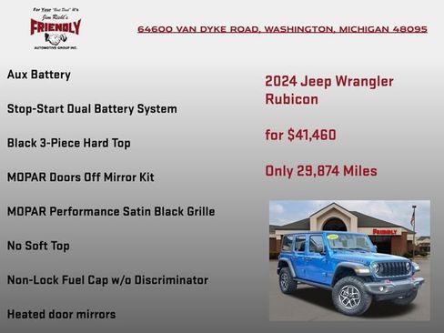 Used 2024 Jeep Wrangler Unlimited Rubicon AWD/4WD image 30
