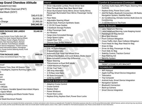 New 2026 Jeep Grand Cherokee Altitude AWD/4WD image 6