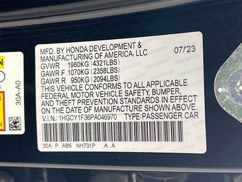 Certified 2023 Honda Accord EX image 32