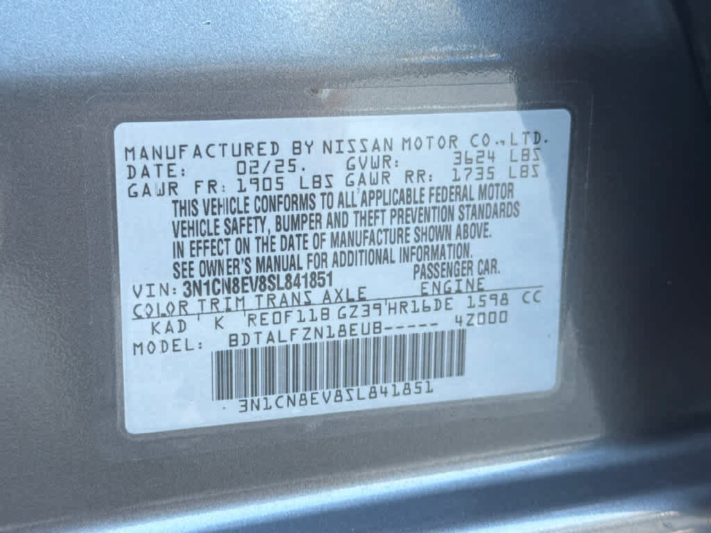 Used 2025 Nissan Versa SV FWD image 35