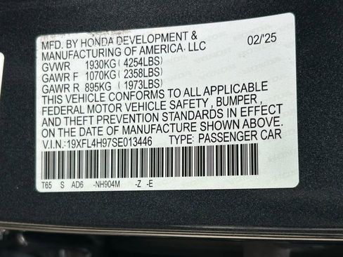Used 2025 Honda Civic Sport Touring image 65