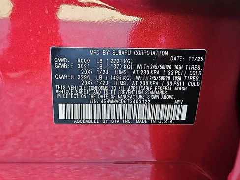 Certified 2026 Subaru Ascent Limited AWD/4WD image 18