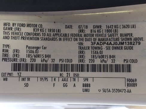 Used 2018 Ford Fiesta S FWD image 33