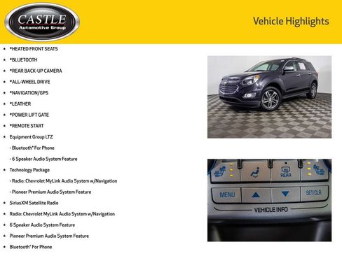 Used 2016 Chevrolet Equinox LTZ w/ Enhanced Convenience Package image 3