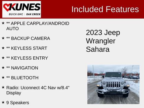 Used 2023 Jeep Wrangler Sahara image 2