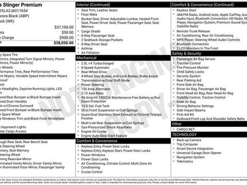 Used 2018 Kia Stinger Premium image 22