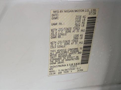 Used 2016 Nissan Murano Platinum w/ Platinum Technology Package image 25