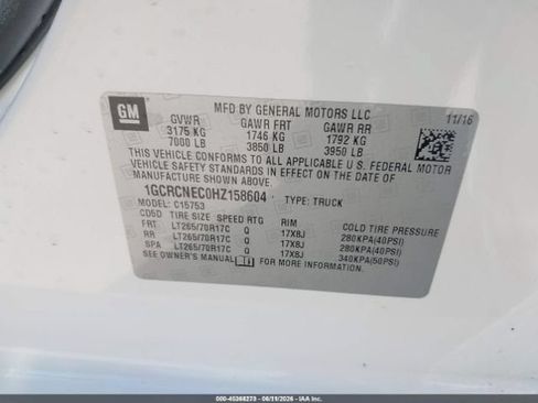 Used 2017 Chevrolet Silverado 1500 W/T w/ Trailering Package RWD image 9
