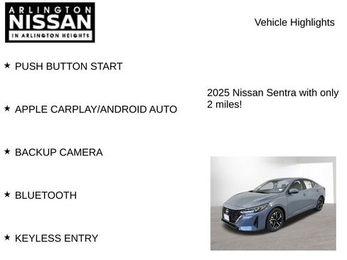 New 2025 Nissan Sentra SV image 8