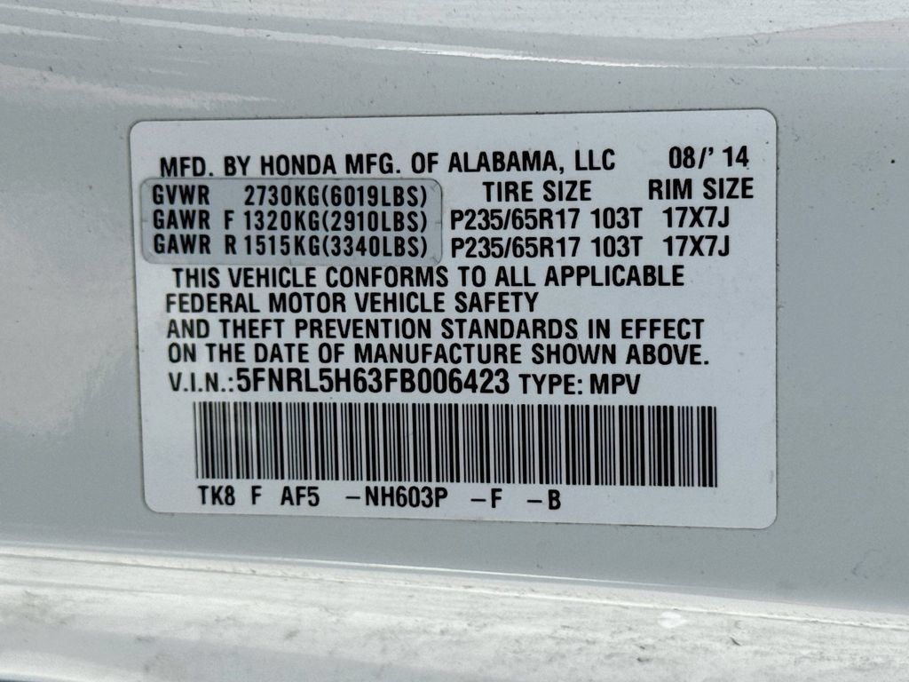 Used 2015 Honda Odyssey EX-L image 31