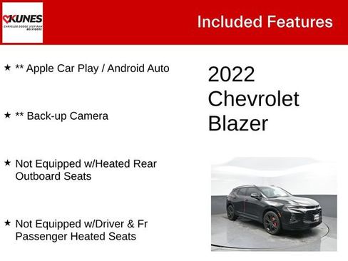 Used 2022 Chevrolet Blazer RS w/ Enhanced Convenience Package AWD/4WD image 3