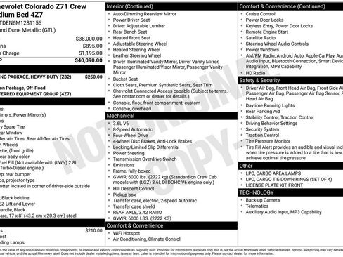 Used 2021 Chevrolet Colorado Z71 AWD/4WD image 1
