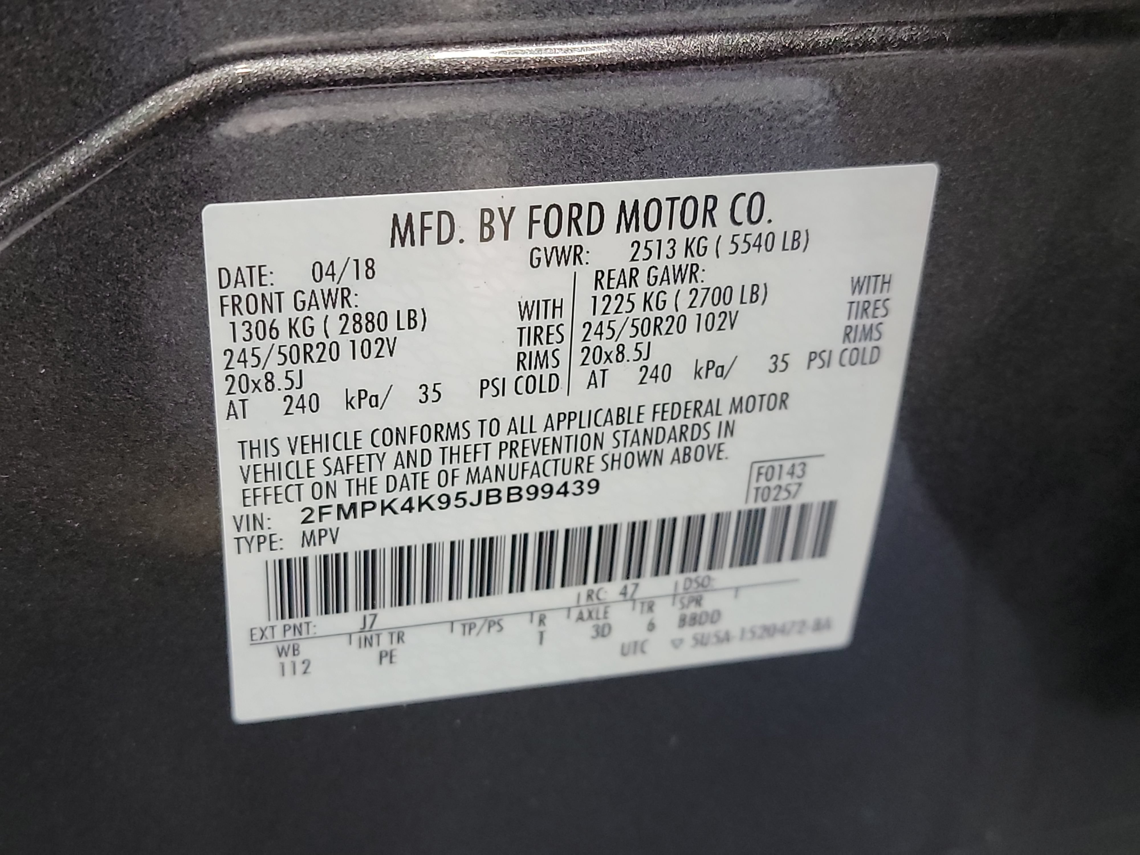 Used 2018 Ford Edge Titanium w/ Equipment Group 301A AWD/4WD image 33