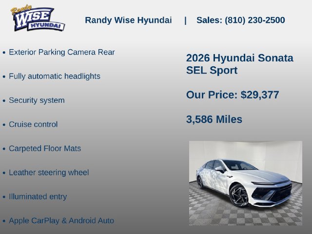 New 2026 Hyundai Sonata SEL AWD/4WD image 10