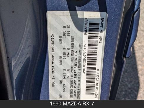 Used 1990 MAZDA RX-7 Convertible RWD image 22