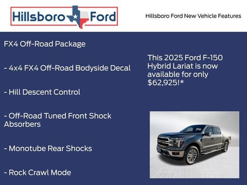 New 2025 Ford F150 Lariat w/ Equipment Group 502A High image 19