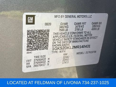 Used 2021 GMC Yukon Denali w/ Denali Premium Package AWD/4WD image 10