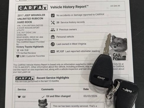 Used 2017 Jeep Wrangler Unlimited Rubicon image 5