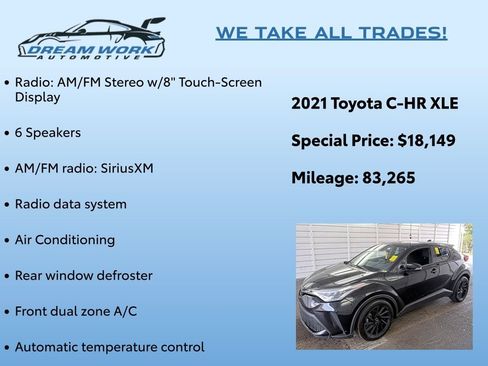 Used 2021 Toyota C-HR XLE image 2