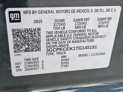 New 2026 Chevrolet Silverado 1500 Custom Trail Boss AWD/4WD image 17