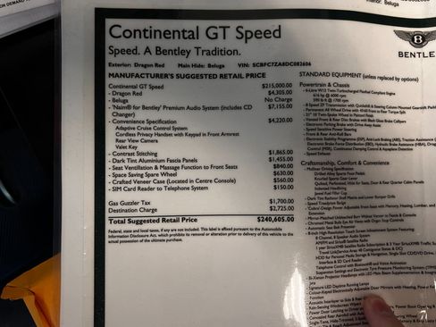 Used 2013 Bentley Continental GT Speed image 2