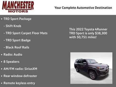 Used 2022 Toyota 4Runner TRD Sport image 2