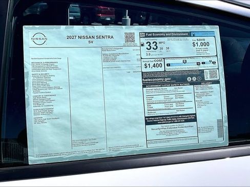 New 2027 Nissan Sentra SV FWD image 13