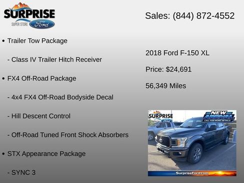 Used 2018 Ford F150 XL w/ Equipment Group 101A Mid AWD/4WD image 12