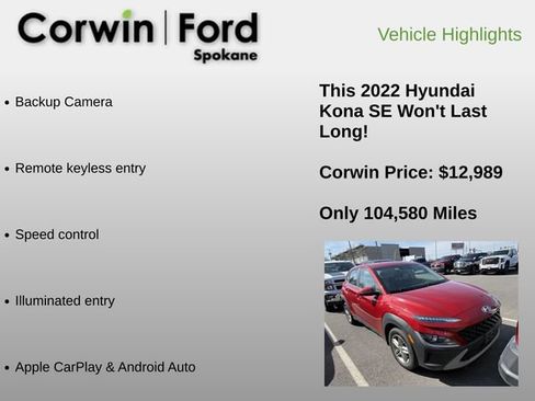 Used 2022 Hyundai Kona SE image 6