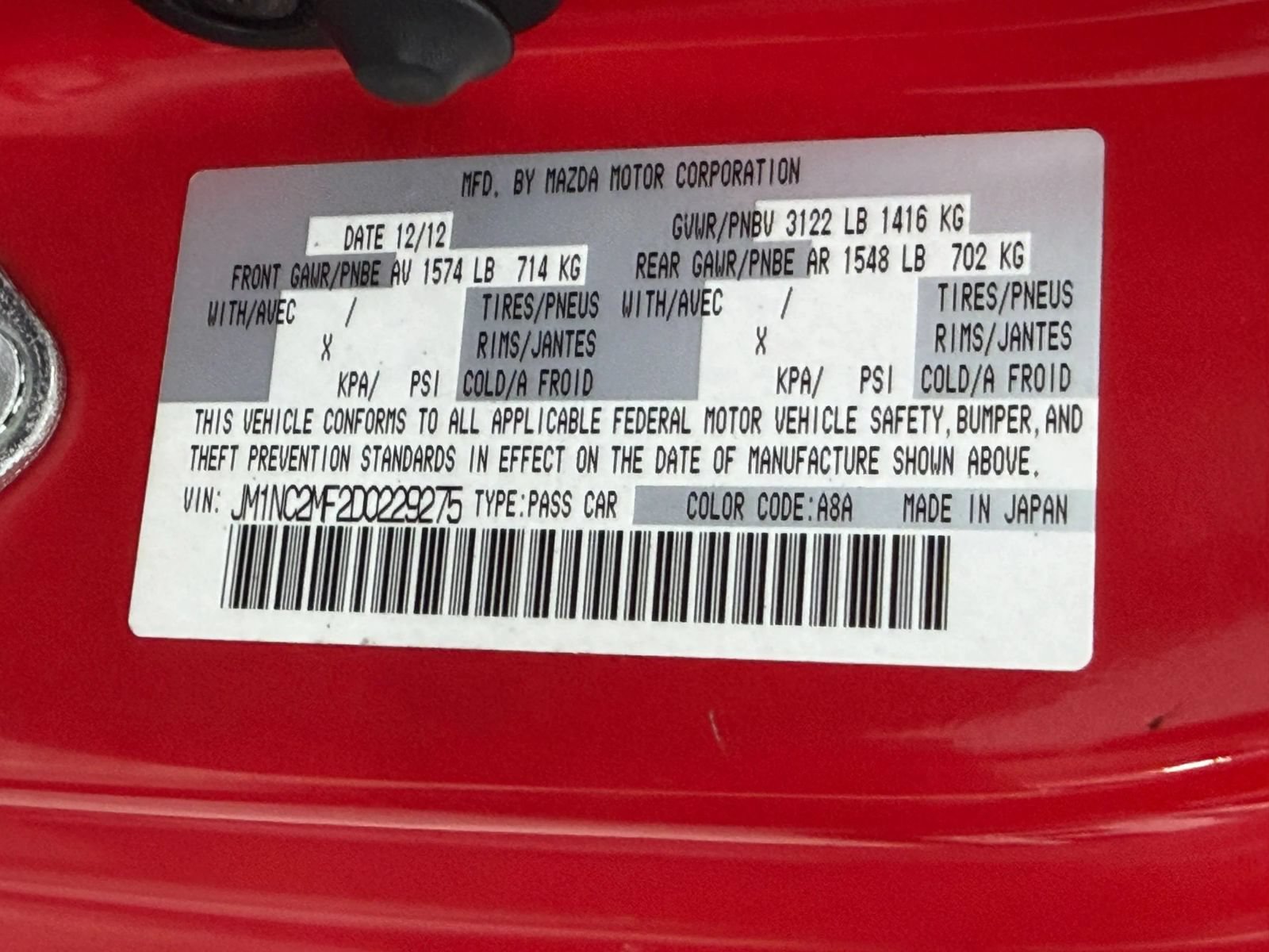 Used 2013 MAZDA MX-5 Miata Club RWD image 27