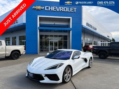 Used 2023 Chevrolet Corvette Stingray Coupe w/ Chrome Exterior Badge Package RWD image 1