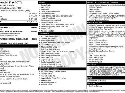 New 2026 Chevrolet Trax ACTIV w/ Sunroof Package image 5
