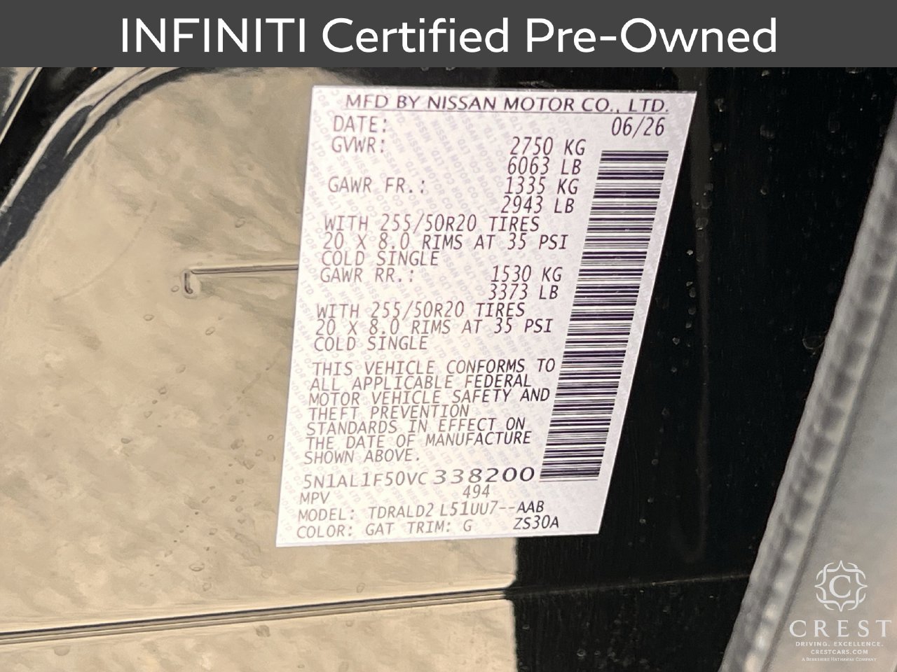 Certified 2027 INFINITI QX60 Luxe w/ Cargo Package FWD image 33
