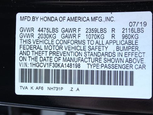 Used 2019 Honda Accord Sport image 52