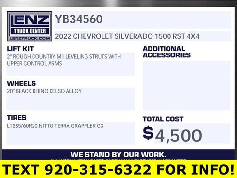 Used 2022 Chevrolet Silverado 1500 RST w/ Protection Package AWD/4WD image 2