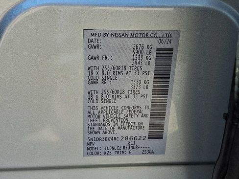 Used 2024 Nissan Pathfinder SV AWD/4WD image 28