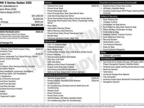 Used 2021 BMW 330i Sedan w/ Convenience Package image 12